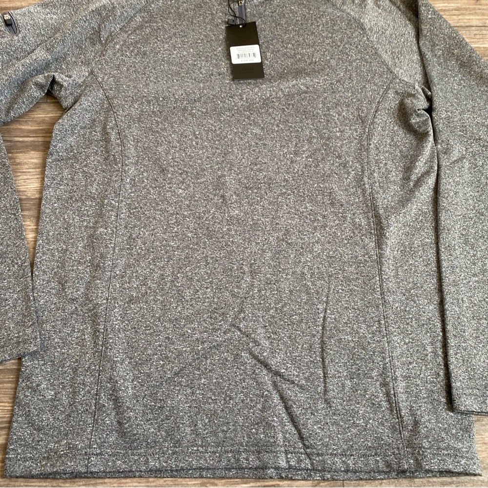 UNRL Gray Quarter-Zip Performance Pullover S NWT - image 4